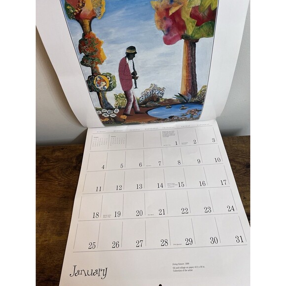 African American Black Jazz Blues Wall Calendar 2004 Art Prints Benny Andrews - Picture 4 of 10